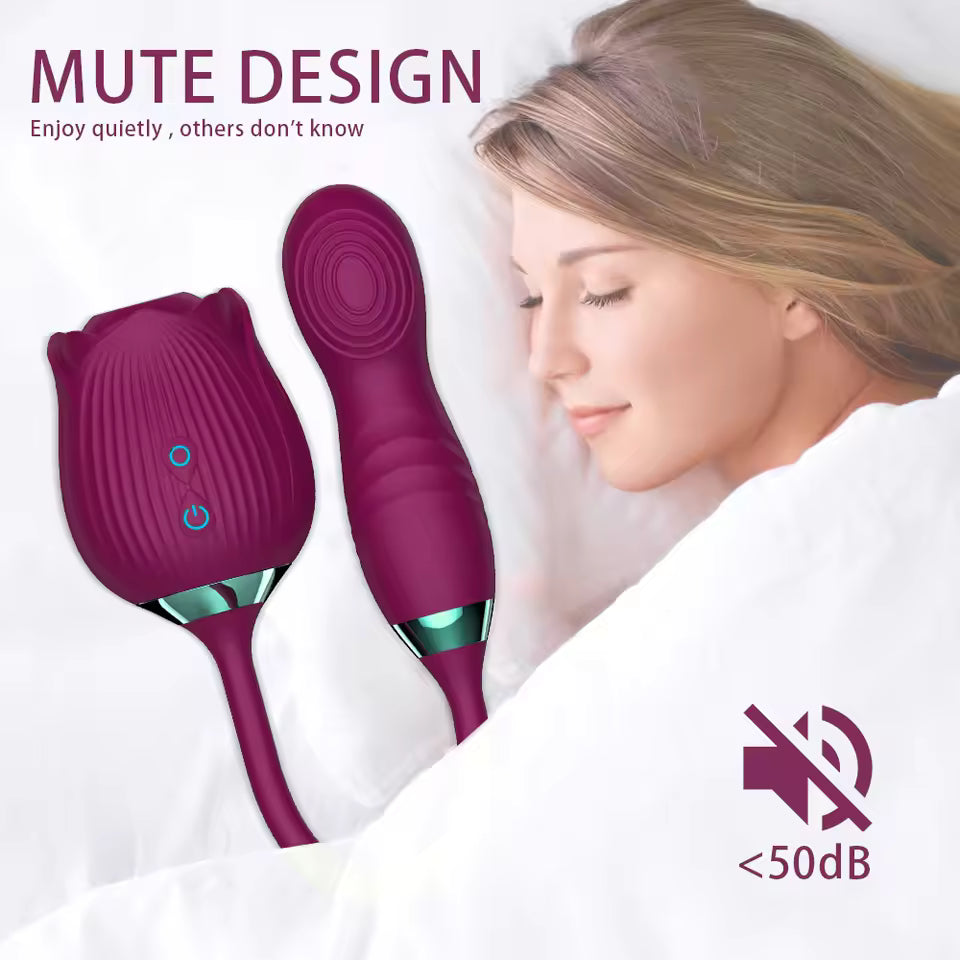 Hot Sell Rose Jump Bullet Vibrators Woman Masturbating Sex Toys 10 Speed Toy G-spot Vibrate Dildo Bullet Vibrator
